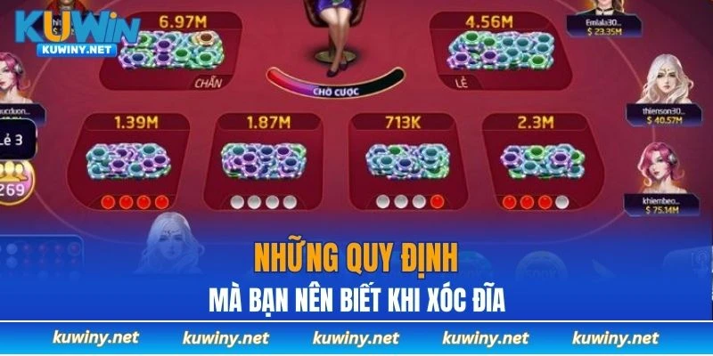 Những quy định mà bạn nên biết khi xóc đĩa